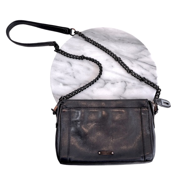 Rebecca Minkoff Crossbody Shoulder Black Chain Handbag‎ - Picture 1 of 16